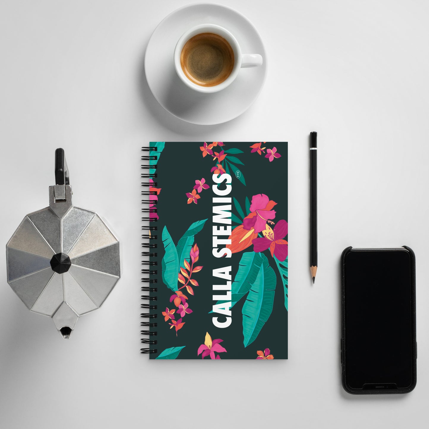 Spiral notebook for Florists - "Calla Stemics"