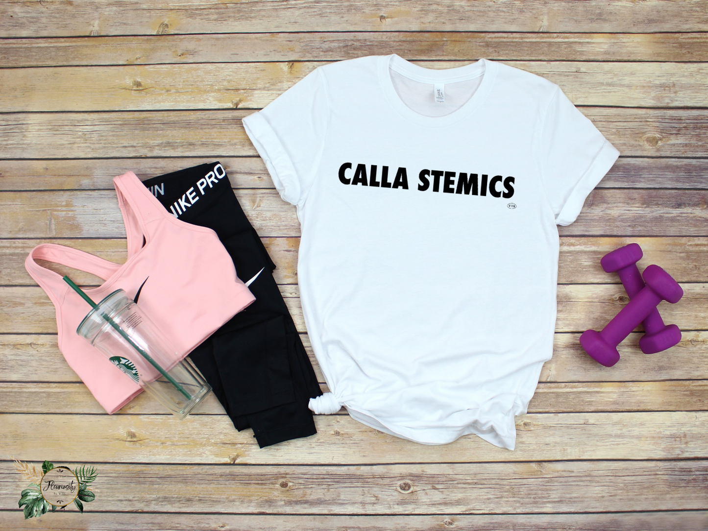 "Calla Stemics" T-Shirt Wht