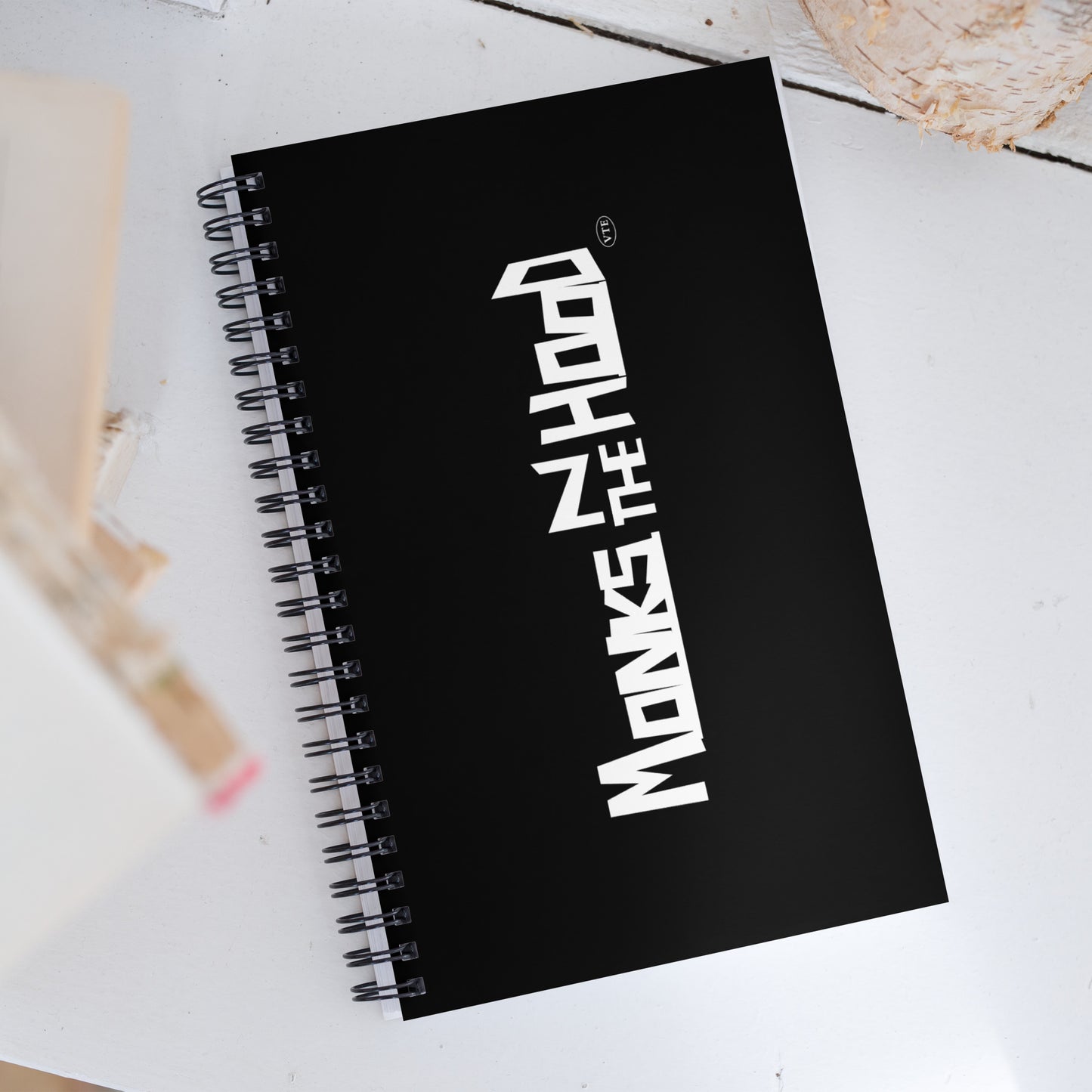 Spiral notebook for Florists - "Monks N the Hood"