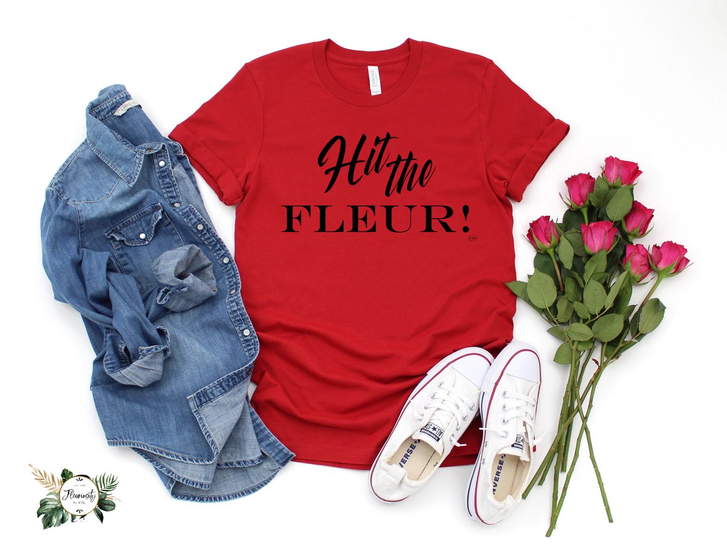 "Hit the Fleur!" T-Shirt Blk
