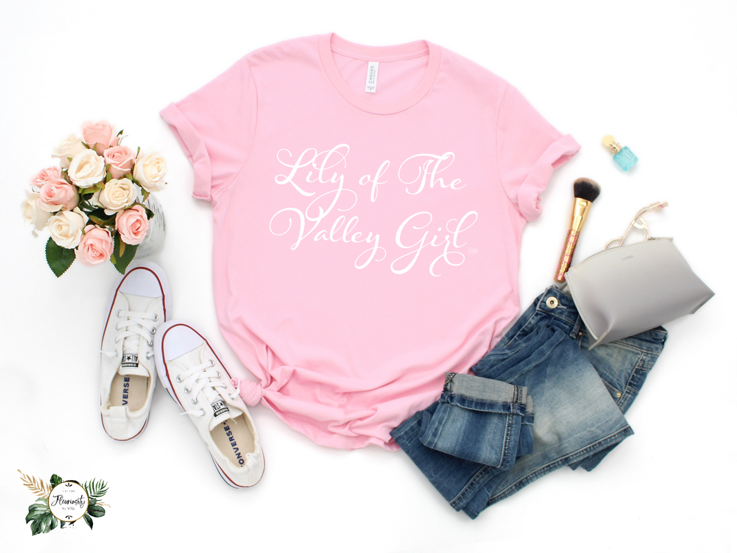 "Lily of The Valley Girl" T-Shirt Wht