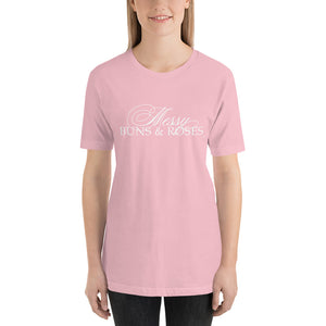 "Messy Buns & Roses" T-Shirt Wht