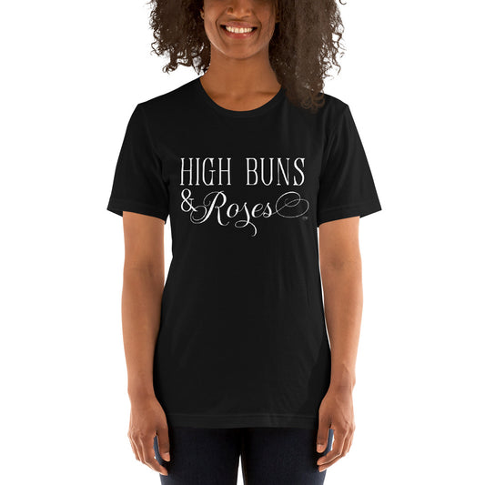 "High Buns & Roses" T-Shirt Wht