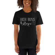 Load image into Gallery viewer, &quot;High Buns &amp; Roses&quot; T-Shirt Wht