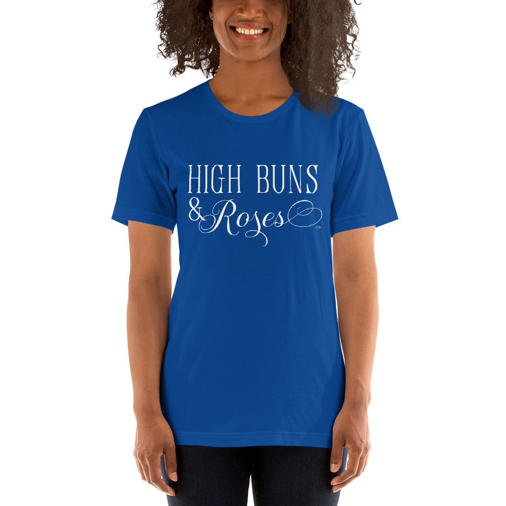 "High Buns & Roses" T-Shirt Wht
