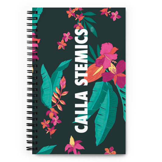 Spiral notebook for Florists - "Calla Stemics"