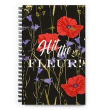 Load image into Gallery viewer, Spiral notebook for Florists - &quot;Hit the Fleur!&quot;