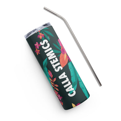 Stainless Steel Tumbler with Straw for Florists - 