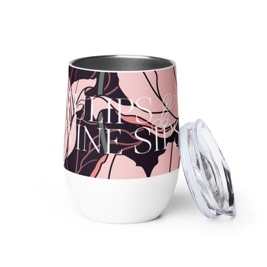 Wine Tumbler for Florists - "Tulips & Wine Sips"