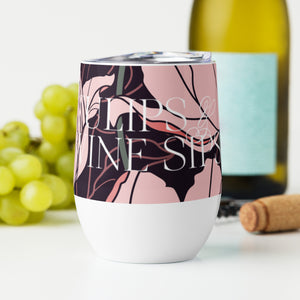 Wine Tumbler for Florists - "Tulips & Wine Sips"